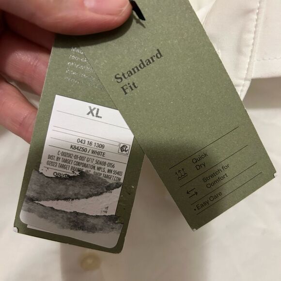 NWT Goodfellow & Co Dress Shirt White Standard fit size XL - Picture 4 of 8